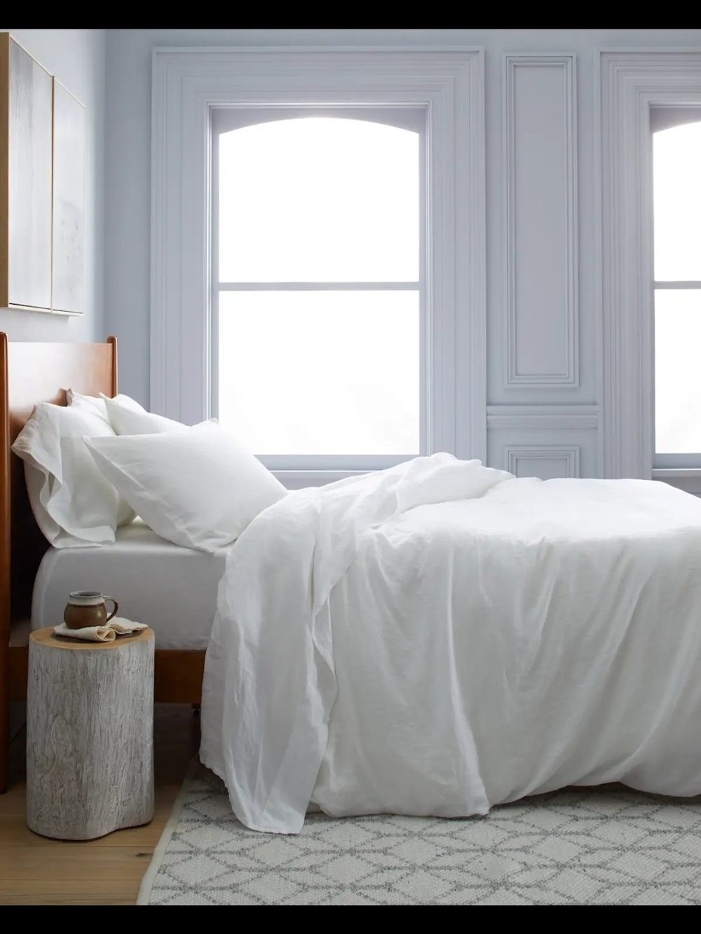 Quince European Linen Duvet Cover NWOT - Full/Queen - White - No Shams